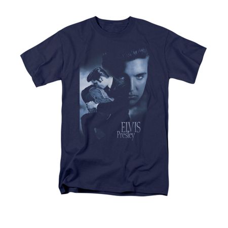 Elvis T-shirt - Reverent Classic Rock - Navy
