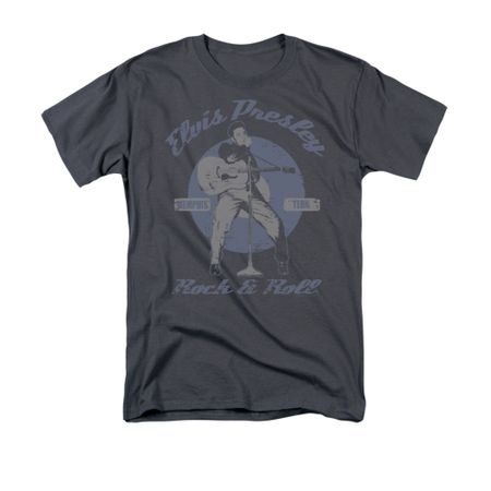 Elvis T-shirt - Rock & Roll Classic - Charcoal Grey