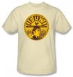 Elvis T-shirt - Sun Records Elvis Full Sun Label - Cream Color