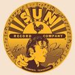 Elvis T-shirt - Sun Records Elvis Full Sun Label - Cream Color
