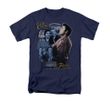 Elvis T-shirt Tupelo Mississippi Classic Navy Tee Shirt