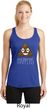 Emoji Shit Happens Ladies Dry Wicking Racerback Tank Top