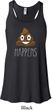Emoji Shit Happens Ladies Flowy Racerback Tanktop