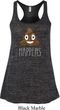 Emoji Shit Happens Ladies Flowy Racerback Tanktop