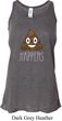 Emoji Shit Happens Ladies Flowy Racerback Tanktop