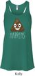 Emoji Shit Happens Ladies Flowy Racerback Tanktop