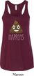 Emoji Shit Happens Ladies Flowy Racerback Tanktop