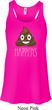 Emoji Shit Happens Ladies Flowy Racerback Tanktop