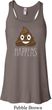Emoji Shit Happens Ladies Flowy Racerback Tanktop