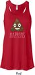 Emoji Shit Happens Ladies Flowy Racerback Tanktop