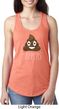 Emoji Shit Happens Ladies Ideal Tank Top