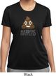 Emoji Shit Happens Ladies Moisture Wicking Shirt