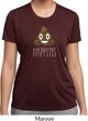 Emoji Shit Happens Ladies Moisture Wicking Shirt