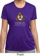 Emoji Shit Happens Ladies Moisture Wicking Shirt