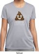 Emoji Shit Happens Ladies Moisture Wicking Shirt
