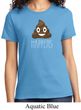 Emoji Shit Happens Ladies Shirt