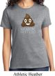 Emoji Shit Happens Ladies Shirt