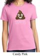 Emoji Shit Happens Ladies Shirt