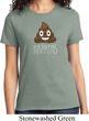 Emoji Shit Happens Ladies Shirt