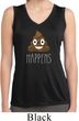 Emoji Shit Happens Ladies Sleeveless Moisture Wicking Shirt
