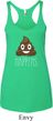 Emoji Shit Happens Ladies Tri Blend Racerback Tank Top