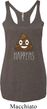 Emoji Shit Happens Ladies Tri Blend Racerback Tank Top