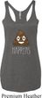 Emoji Shit Happens Ladies Tri Blend Racerback Tank Top