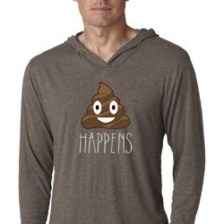Emoji Shit Happens Lightweight Hoodie Shirt
