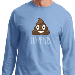 Emoji Shit Happens Long Sleeve Shirt