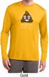 Emoji Shit Happens Mens Dry Wicking Long Sleeve Shirt
