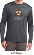 Emoji Shit Happens Mens Dry Wicking Long Sleeve Shirt