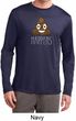 Emoji Shit Happens Mens Dry Wicking Long Sleeve Shirt