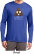 Emoji Shit Happens Mens Dry Wicking Long Sleeve Shirt