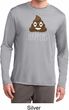 Emoji Shit Happens Mens Dry Wicking Long Sleeve Shirt
