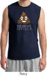 Emoji Shit Happens Mens Muscle Shirt