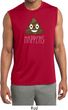 Emoji Shit Happens Mens Sleeveless Moisture Wicking Shirt