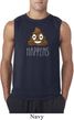 Emoji Shit Happens Mens Sleeveless Shirt
