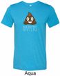 Emoji Shit Happens Mens Tri Blend Crewneck Shirt