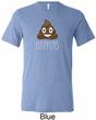 Emoji Shit Happens Mens Tri Blend Crewneck Shirt