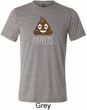 Emoji Shit Happens Mens Tri Blend Crewneck Shirt
