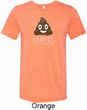 Emoji Shit Happens Mens Tri Blend Crewneck Shirt