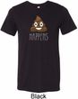Emoji Shit Happens Mens Tri Blend Crewneck Shirt