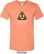 Emoji Shit Happens Mens Tri Blend V-neck Shirt