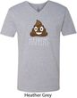 Emoji Shit Happens Mens V-Neck Shirt