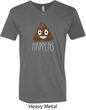 Emoji Shit Happens Mens V-Neck Shirt
