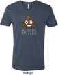 Emoji Shit Happens Mens V-Neck Shirt