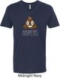 Emoji Shit Happens Mens V-Neck Shirt