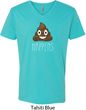 Emoji Shit Happens Mens V-Neck Shirt
