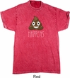 Emoji Shit Happens Mineral Tie Dye Shirt