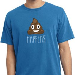 Emoji Shit Happens Pigment Dyed Shirt